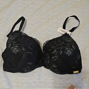 NEW Elegant Black Lace Bra 36D Adore Me